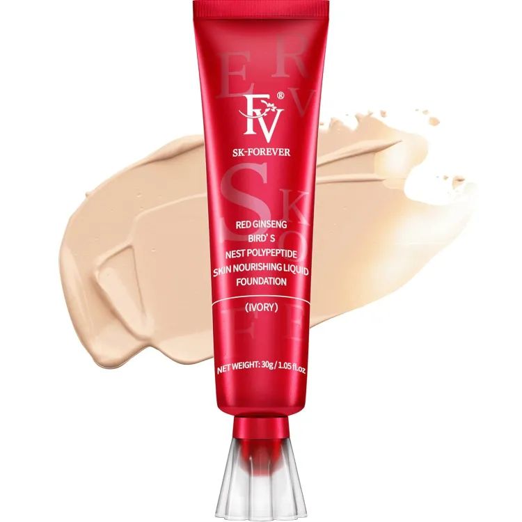 FV Liquid Foundation Oil Control for Flawless Skin - Waterproof Hydrating Makeup Base Cream
