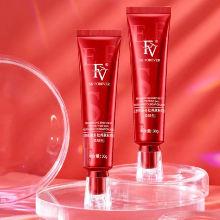 FV Liquid Foundation Oil Control for Flawless Skin - Waterproof Hydrating Makeup Base Cream