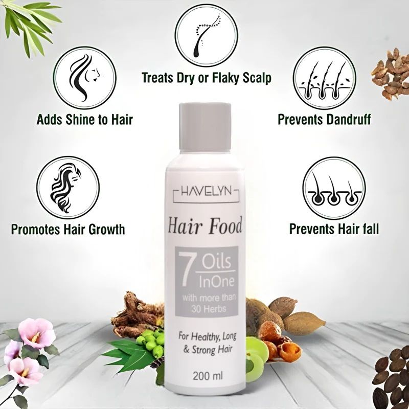 Havelyn Hair Food Oil for Strong, Healthy Hair and Effective Hair Fall Treatment