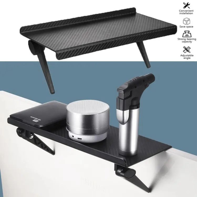 Home Office Storage Rack Adjustable TV Screen Top Shelf Holder