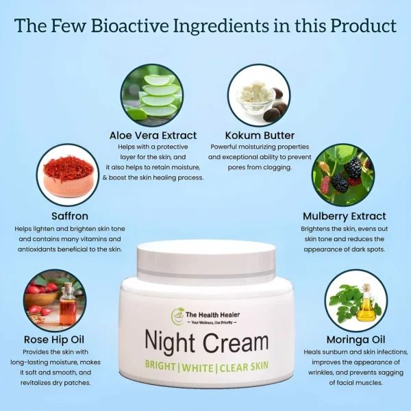 Night Cream for Radiant Skin - Achieve Bright and Clear Complexion